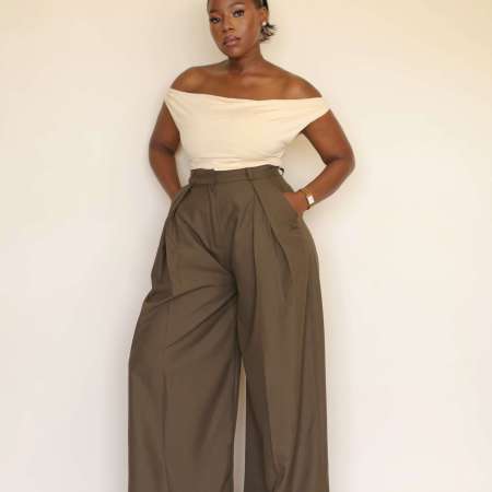 OLIVIA PANTS - OLIVE